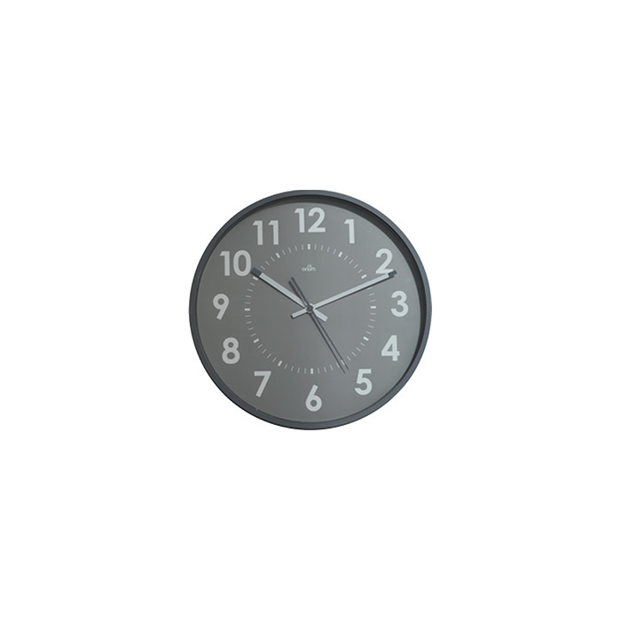 Wall clock CEP Orium, diameter 30 cm, gray sp.