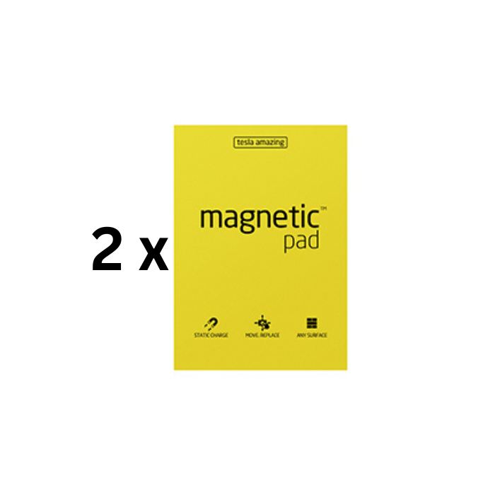 Magnetiniai lapeliai TESLA AMAZING  A4 geltoni, 50 lapų, pakuotė 2 vnt.