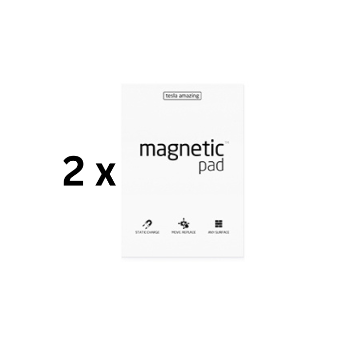 Magnetiniai lapeliai TESLA AMAZING  A4 balti, 50 lapų, pakuotė 2 vnt.