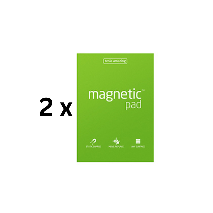 Magnetiniai lapeliai TESLA AMAZING  A4 žali, 50 lapų, pakuotė 2 vnt.