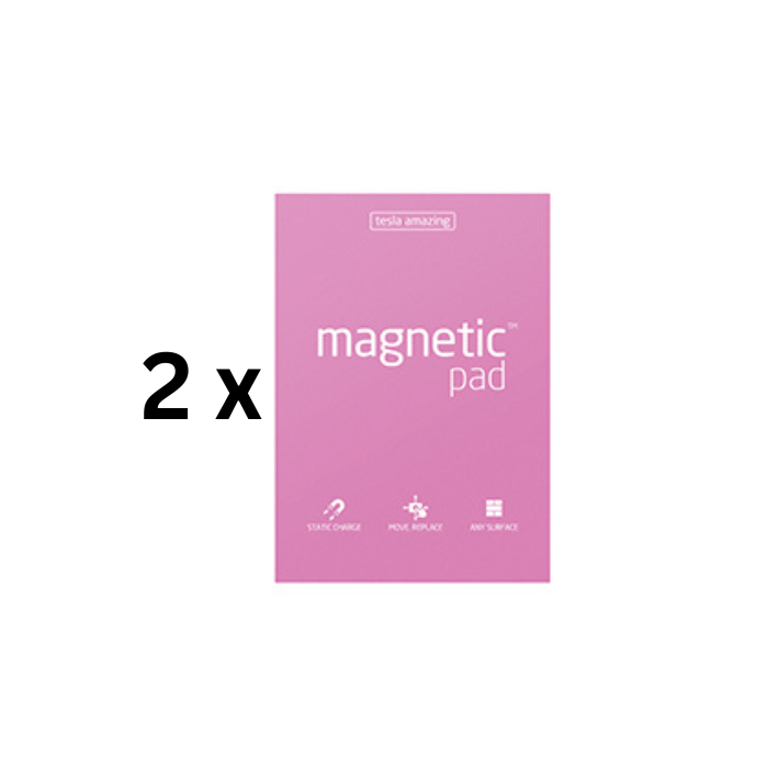 Magnetiniai lapeliai TESLA AMAZING  A4 rožiniai, 50 lapų, pakuotė 2 vnt.