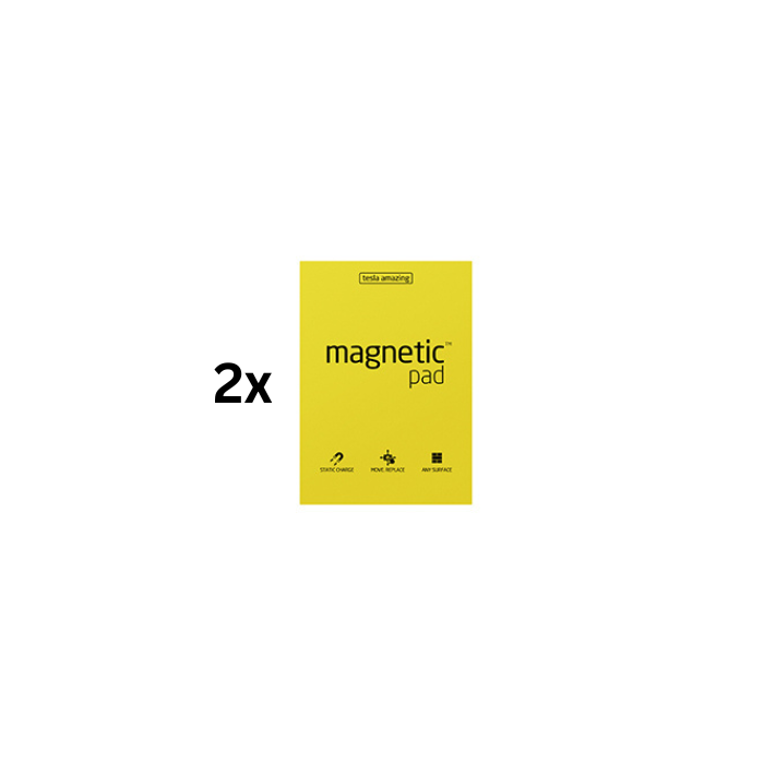 Magnetiniai lapeliai TESLA AMAZING  A3 geltoni, 50lapų, pakuotė 2 vnt.