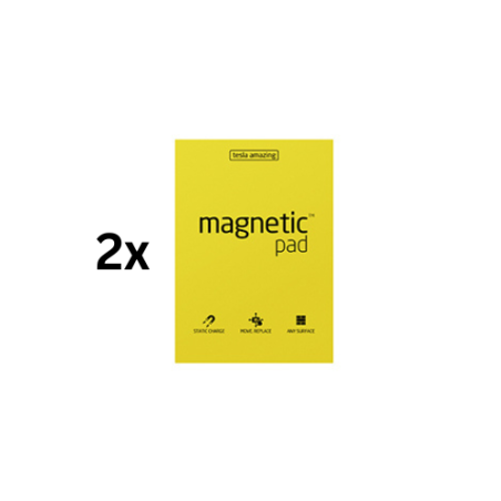 Magnetiniai lapeliai TESLA AMAZING  A3 geltoni, 50lapų, pakuotė 2 vnt.