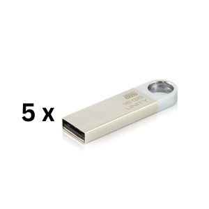 Atmintinė USB 2.0 UNITY, 16GB pakuotė 5 vnt.