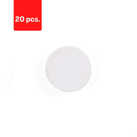 Baltosios lentos magnetai BI-OFFICE 30 mm, 10 vnt., ypač stiprūs, balta sp., pakuotė 2 vnt.