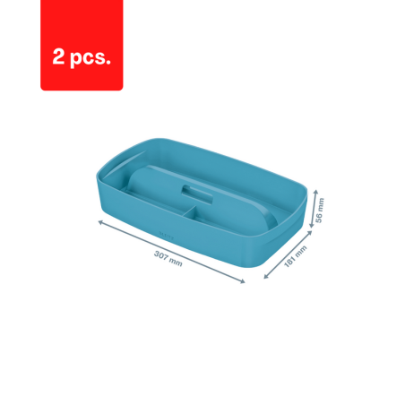 Dėžutė daiktams Cosy L:MyBox su skyriais, maža, mėlynos sp. pakuotė 2 vnt.