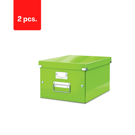Archyvavimo dėžė LEITZ WOW, sudedama, A4, 200 x 281 x 370 mm, žalia sp. pakuotė 2 vnt.