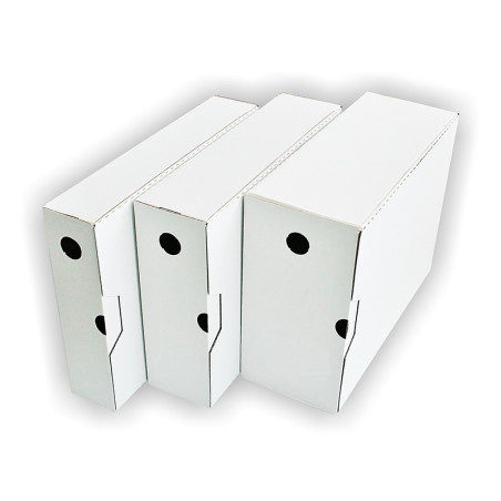 Dokumentų archyvavimo dėžė SMLT A4, 238 x 120 x 320 mm, balta pakuotė 5 vnt.