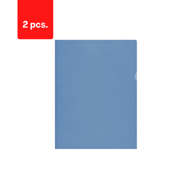 Dėklas dokumentams L forma A4, 115 mik., (pak. - 50 vnt.), mėlynas pakuotė 2 vnt.