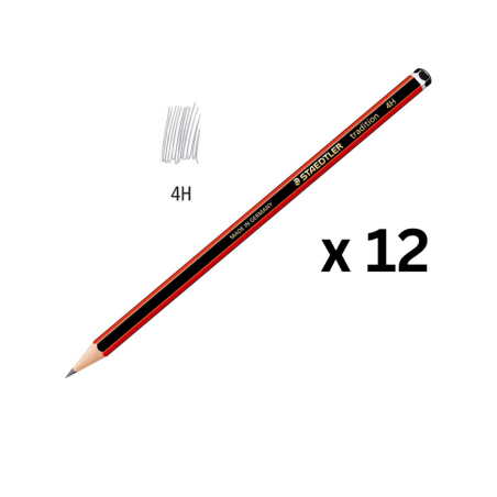 Pieštukas STAEDTLER TRADITION 4H pakuotė 12 vnt.