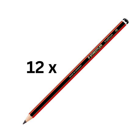 Pieštukas STAEDTLER TRADITION 4B pakuotė 12 vnt.
