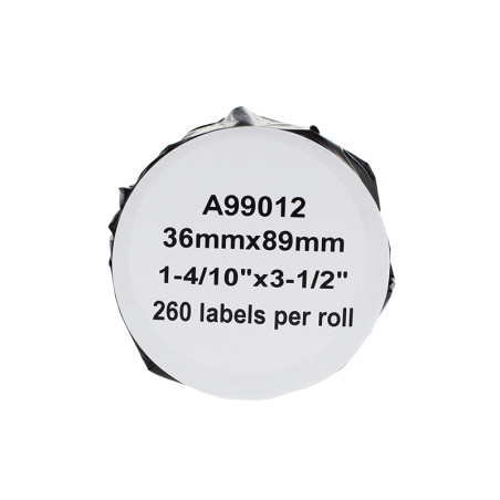 Pakaitalas Etiketės DYMO Labelwrites, 89 x 36 mm, 260 vnt., balta pakuotė 2 vnt.