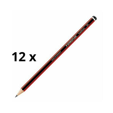 Pieštukas STAEDTLER TRADITION 3H pakuotė 12 vnt.