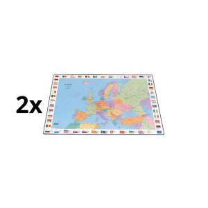 Patiesalas rašymui BANTEX, su Europos žemėlapiu, 44 x 63 cm pakuotė 2 vnt.