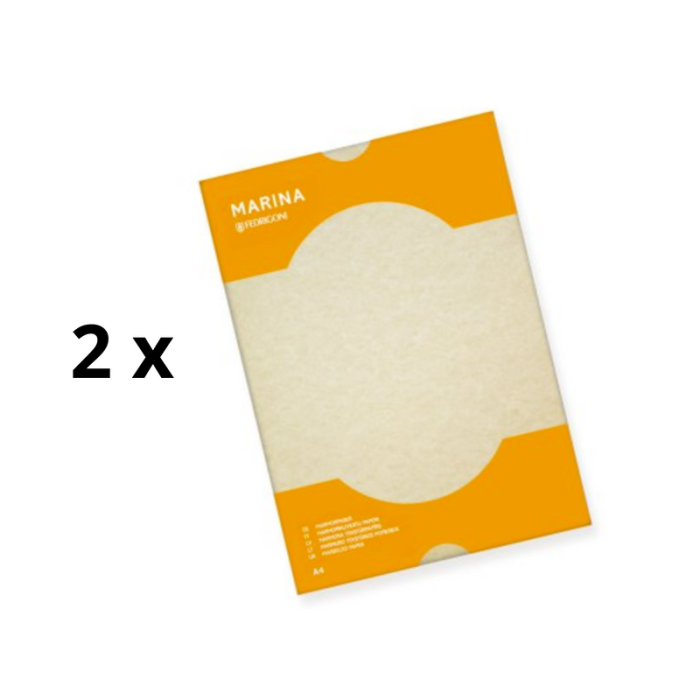 Dekoratyvinis popierius MARINA, A4, 175 g/m2, 25 lapai, smėlio sp. pakuotė 2 vnt.