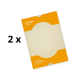 Dekoratyvinis popierius MARINA, A4, 90 g/m2, 50 lapų, smėlio sp. pakuotė 2 vnt.