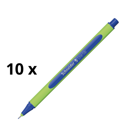 Rašiklis SCHNEIDER LINE-UP 0.4 mm, žalias korpusas, mėlynas rašalas pakuotė 10 vnt.