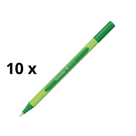 Rašiklis SCHNEIDER LINE-UP 0.4 mm, žalias korpusas, žalias rašalas pakuotė 10 vnt.