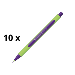 Rašiklis SCHNEIDER LINE-UP 0.4 mm, žalias korpusas, violetinis rašalas pakuotė 10 vnt.