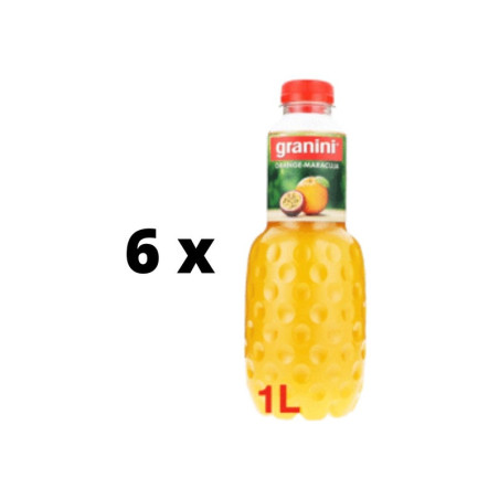 Apelsinų ir pasiflorų nektaras 45% Granini, 1L  x  6 vnt. pakuotė
