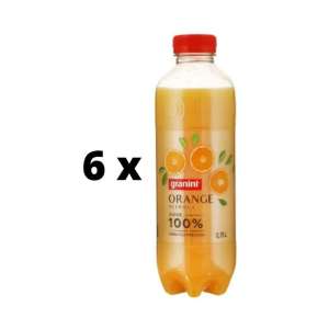 Apelsinų GRANINI tiesioginio spaudimo sultys 100% 0,75l  x  6 vnt. pakuotė