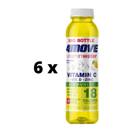 Vitamininis vanduo 4MOVE VITAMIN WATER IMMUNITY, 0,667l  x  6 vnt. pakuotė