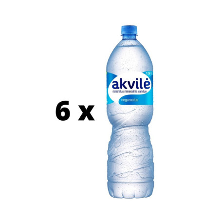 Natūralus mineralinis vanduo AKVILĖ, negazuotas, 1,5 l  x  6 vnt. pakuotė