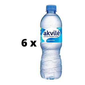 Natūralus mineralinis vanduo AKVILĖ, lengvai gazuotas, 0,5 l  x  12 vnt. pakuotė
