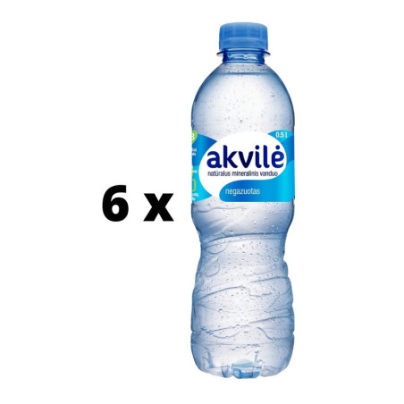 Natūralus mineralinis vanduo AKVILĖ, lengvai gazuotas, 0,5 l  x  12 vnt. pakuotė