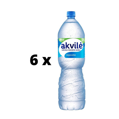 Natūralus mineralinis vanduo AKVILĖ, negazuotas, 2 l  x  6 vnt. pakuotė