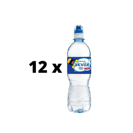 Natūralus mineralinis vanduo AKVILĖ Kids, negazuotas, 0,5 l  x  12 vnt. pakuotė