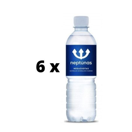 Negazuotas natūralus mineralinis vanduo NEPTŪNAS, 1,5 l x  6 vnt.