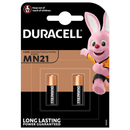 Baterijos DURACELL MN21, 2vnt.  x  1 pak. pakuotė