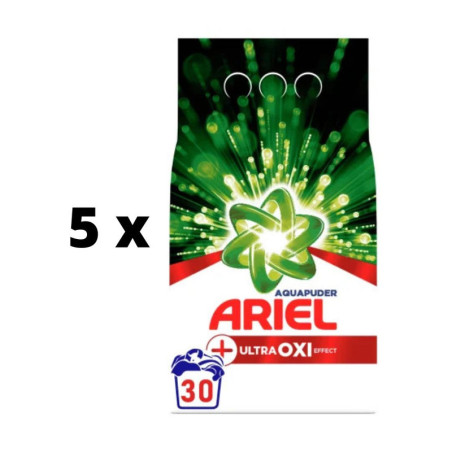 Skalbimo milteliai Ariel OXI, 30 skalbimų  x 5 vnt. pakuotė