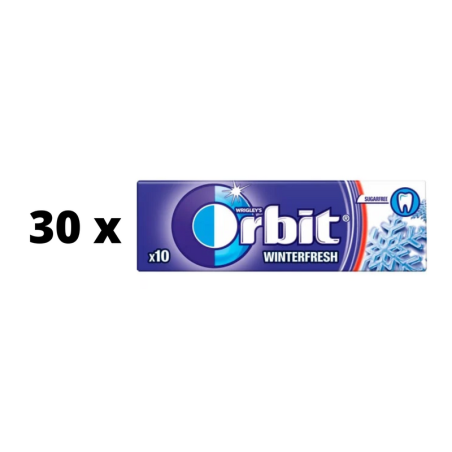Kramtomoji guma ORBIT Winterfresh, 14 g  x  30 vnt.