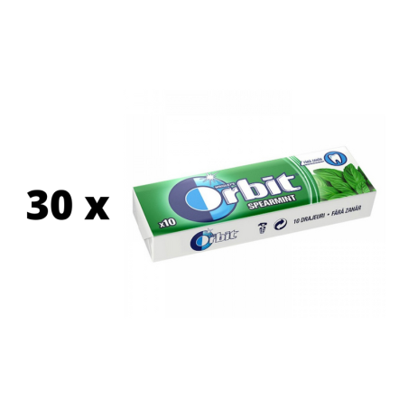 Kramtomoji guma ORBIT Spearmint, 14 g  x  30 vnt.
