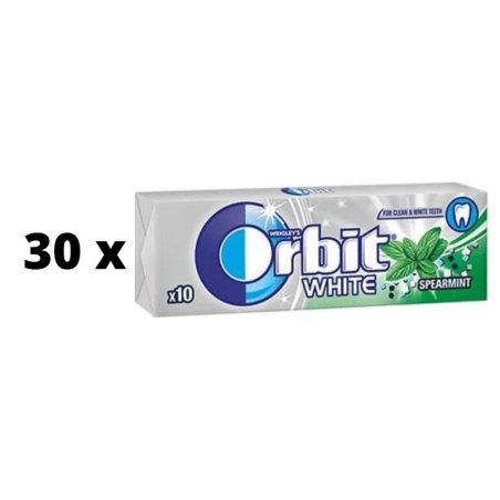 Kramtomoji guma ORBIT White Spearmint, 14 g  x  30 vnt.