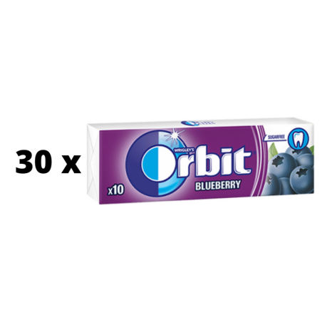 Kramtomoji guma ORBIT Blueberry, 14 g  x  30 vnt.