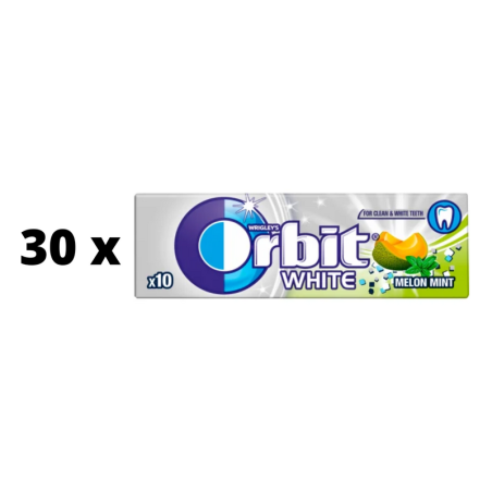 Kramtomoji guma Orbit White Melon/Mint, OTC, 14g  x  30 vnt.