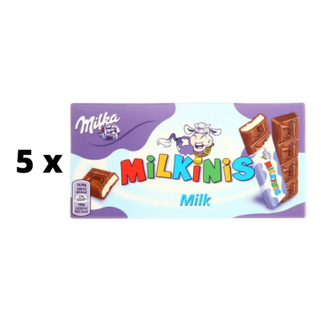 Šokoladas MILKA Milkinis, 87,5 g  x  5 vnt. pakuotė