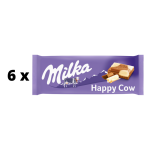 Šokoladas MILKA Happy Cows, 100 g  x  6 vnt. pakuotė