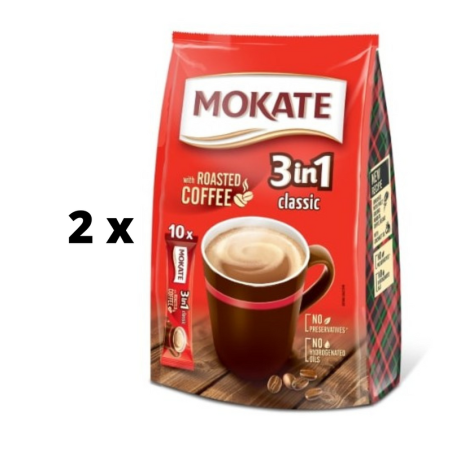 Kavos gėrimas MOKATE 3in1 Classic, maišelyje 10 x 17g  x  2 vnt. pakuotė