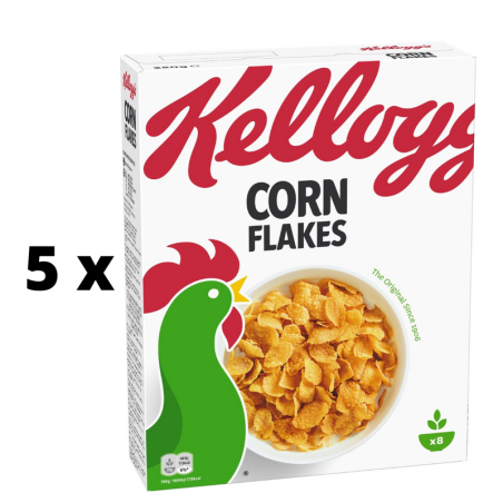 Dribsniai KELLOGG'S Corn Flakes 250g  x  5 vnt. pakuotė
