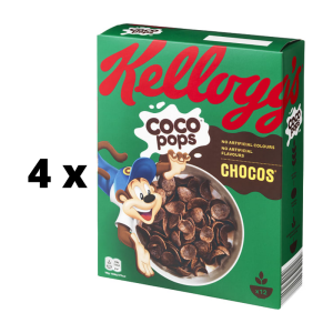 Dribsniai KELLOGG'S Coco Pops Chocos, 375g  x  4 vnt. pakuotė