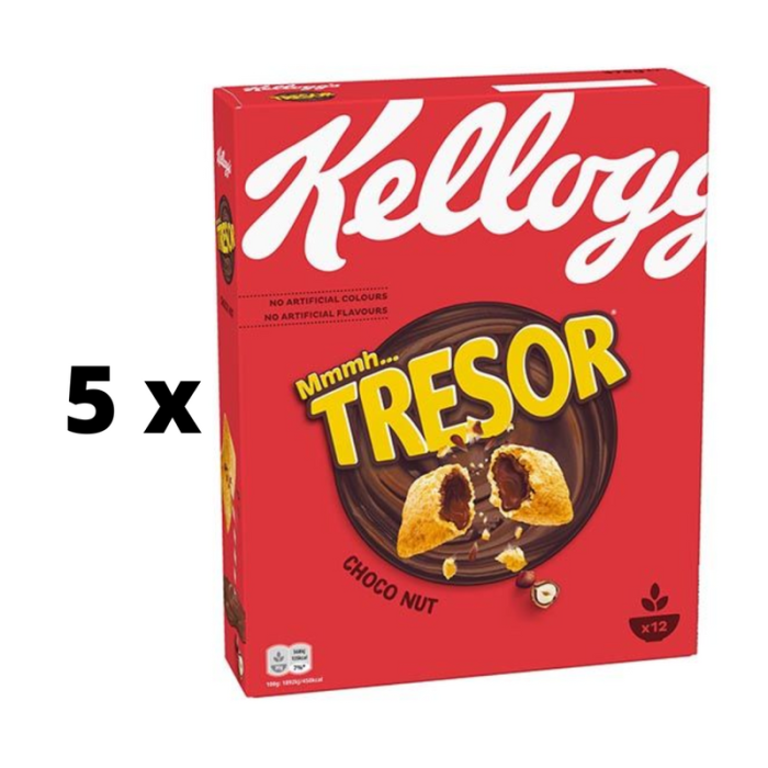 Dribsniai KELLOGG'S Tresor Choco Nut, 410g  x  5 vnt. pakuotė