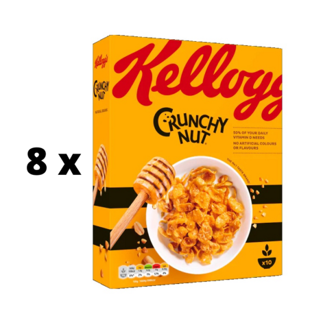 Dribsniai KELLOGG'S Crunchy Nut, 375g  x  8 vnt. pakuotė