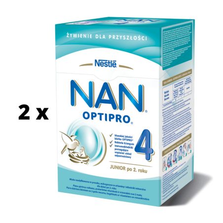 Pieno gerimas vaikams NAN OPTIPRO 4. Nuo 2 metu., 800g  x  2 vnt pakuotė