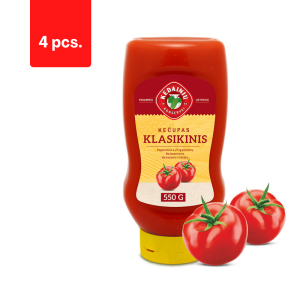 Kečupas KĖDAINIŲ Klasikinis, 550g  x  4 vnt pakuotė