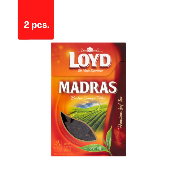 Biri juodoji arbata LOYD Madras, 100g  x  2 vnt. pakuotė