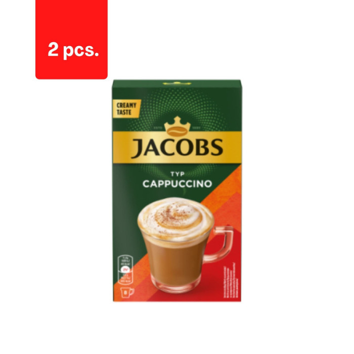 Kavos gėrimas JACOBS Classic Cappuccino, 92,8 g  x  2 pak. pakuotė
